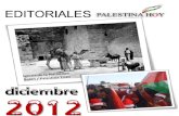 Editoriales Palestina Hoy Diciembre 2012