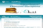 EKAI Center PRESENTATION in DURANGO: GIPUZKOAREN EKONOMI GARAPENA (Eus) ECONOMIC DEVELOPMENT IN GIPUZKOA (Basque) DESARROLLO ECONÓMICO DE GIPUZKOA (Eus)