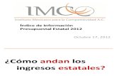 Índice de Información Presupuestal (IIPE) 2012 del Imco.