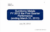 Sumitomo Metals Q1presentation
