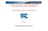 Tecnica Para Construir Un Panel Solar Con Vidrio