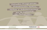 Estudio programas niños en Peñalolén