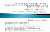 Geografía Electoral Mexicana después del 1 de Julio 2012 - Por Luis M Santibañez