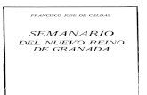 Caldas, Francisco José de. Semanario del Nuevo Reino de Granada, tomo I