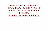 RECETARIO PARA MENÚS DE NAVIDAD CON THERMOMIX