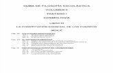 Suma Filosofía Vol II Trat I Lib III- Cosmologia - La Constitucion Esencial de Los Cuerpos