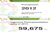 Presupuesto del Poder Ejecutivo del Estado de Nuevo León para 2012