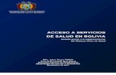 Julien Dupuy - Estudio de exclusión y Acceso a servicios de salud en Bolivia