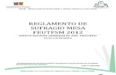 Reglamento de Sufragio Mesa Feutfsm 2012