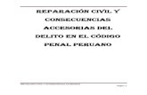 Reparación civil y consecuencias accesorias del delito en el código penal peruano
