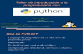 Taller de Introduccion a la programacion Python