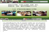 Sesion Taller Area matematica  Programacion Anual y Unidades
