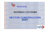 Codificación y Construcción de la Norma COVENIN 2007