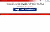 Guia Inteco Myspace para la configuración de la privacidad y seguridad
