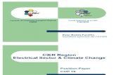 Presentación Ester Fandiño - COP 16 CIER Region Electrical Sector Climate Change