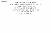 Dependencias  Gubernamentales y  Organismos Privados que  Intervienen en el Comercio  Exterior 2007