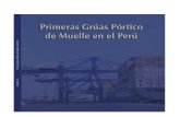 Primeras Gruas Portico de Muelle en El Peru