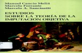 Cancio Melia, m., Ferrante, m., y Sancinetti m. - Estudios Sobre La Teoria de La Imputacion Objetiva