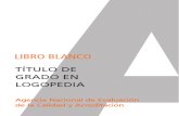 Libro Blanco Titulacion de Grado en Logopedia
