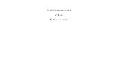 Krishnamurti, Jiddu - Krishnamurti y la educación