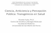 Ciencia, anticiencia y percepción pública: Transgénicos en Salud