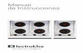 Electrokhe S.A. |  Manual de Instrucciones | Anafe Eléctico Mod. E4