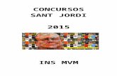 Sant Jordi 2015 a l'Institut Manuel Vázquez Montalbán