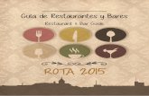 Guía de Restaurantes y Bares. Restaurants &Bar Guide. Rota 2015