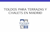 Toldos para terrazas y chalets en Madrid