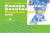 Poemas ganadores. XIX Certamen de Poesía para Escolares “Poetas del 27”, Málaga 2015
