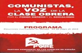 Programa elecciones municipales PCPE Málaga