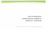 Activitats extraescolars 2015 2016
