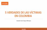 5 verdades de las víctimas en colombia