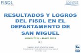 Rendición de Cuenta FISDL 2015 - depto San Miguel