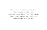 Novedades Libros :: Noviembre 2014 :: Biblioteca Karl C. Parrish