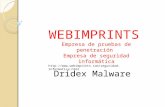 Dridex malware webimprints
