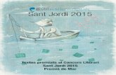 Premis Sant Jordi 2015 Premià de Mar