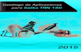 Catálogo de Aplicaciones para Italika TRN 150 2015