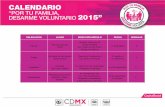 Calendario "Por tu familia, Desarme Voluntario" 2015