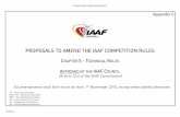 Cambios en las Reglas de Competición IAAF