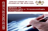 Máster en Fisioterapia y Traumatología Ortopédica
