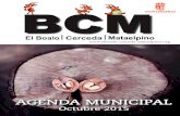 Agenda Municipal octubre 2015 El Boalo, Cerceda y Mataelpino