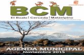 Agenda Municipal Noviembre 2015 El Boalo, Cerceda, Mataelpino