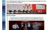 20 Simposio Perú 2021: La Sostenibilidad es un valor empresarial