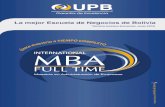 Brochure MBA Full Time UPB 2016