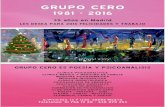 Cuadernillo Grupo Cero 1981-2016 35 años en Madrid