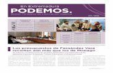 Boletín Trimestral de Podemos Extremadura