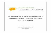 Fundación Tierra Nueva - Planificación Estrategica 2016-2020