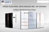 Gree refrigerators presentation