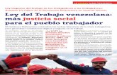Ley del Trabajo venezolana: más justicia social para el pueblo trabajador